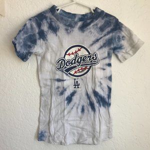 L.A. Dodgers baseball tie dye shirt small blue 4T